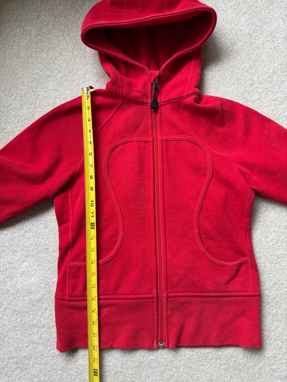 lululemon athletica Bright Red Fleece Top - Picture 5 of 6